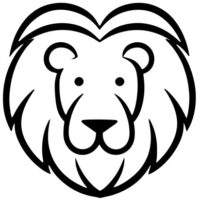 Stylized Lion Head Vector logo